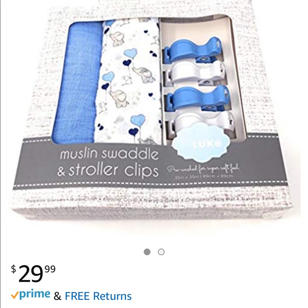 ๐ Swaddle Set With Clips ๐ - Picture 6 of 6